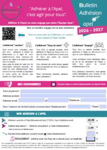 BULLETIN ADHESION A L&rsquo;APEL